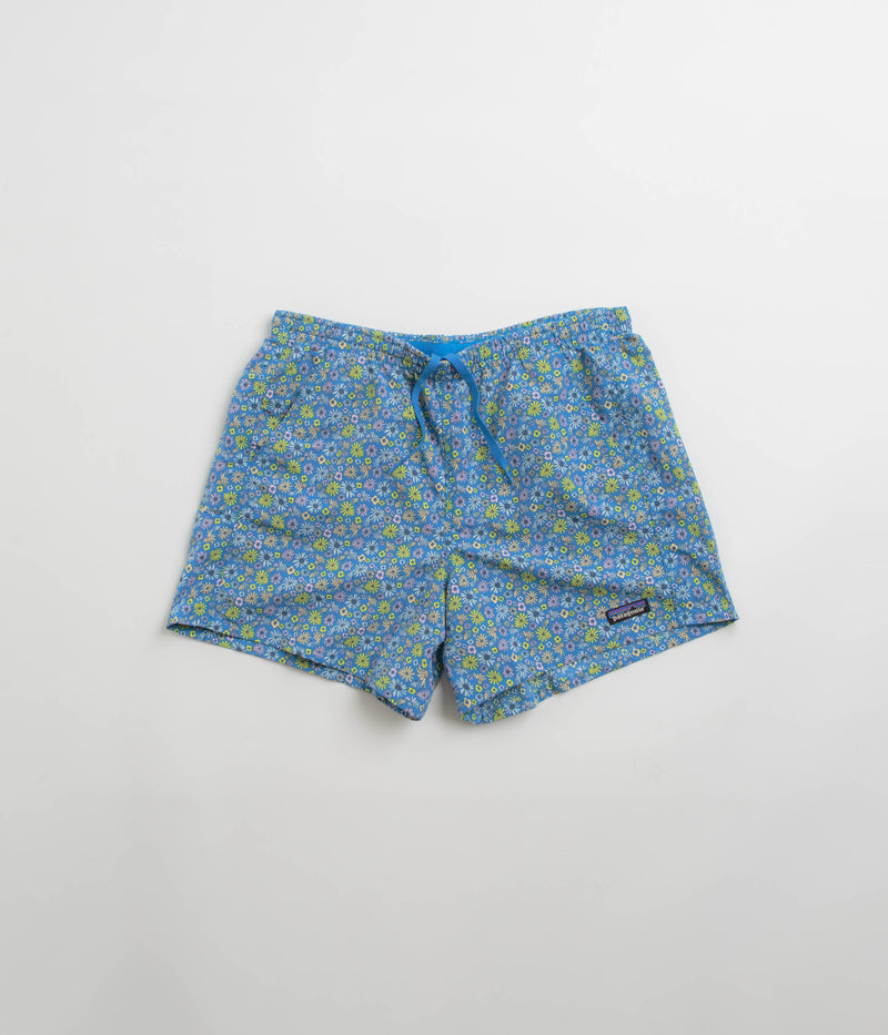 Patagonia Womens Baggies 5" Shorts in Floral Fun: Vessel Blue
