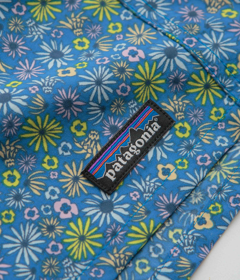 Patagonia Womens Baggies 5" Shorts in Floral Fun: Vessel Blue