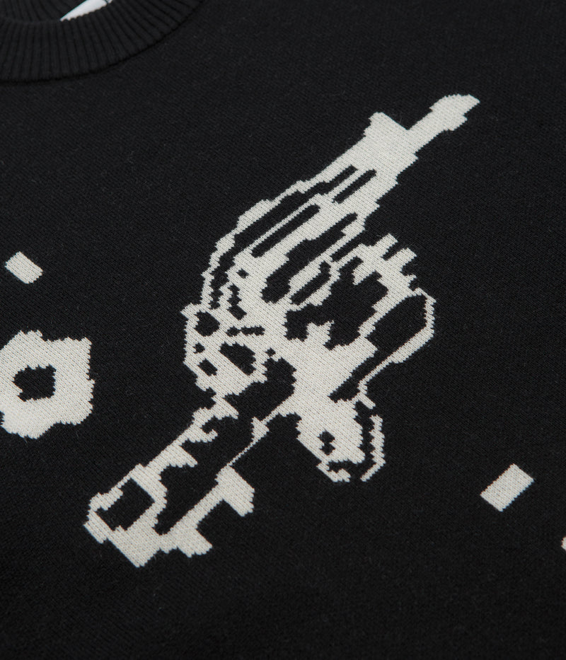 Pawa Speed Sports Digi Doggo Knit Sweatshirt in Black