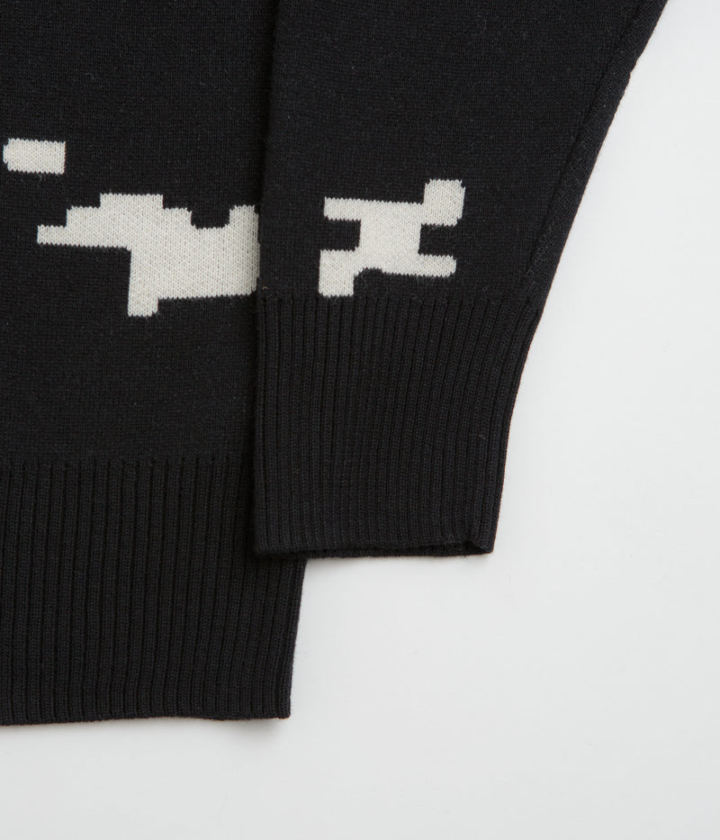 Pawa Speed Sports Digi Doggo Knit Sweatshirt in Black