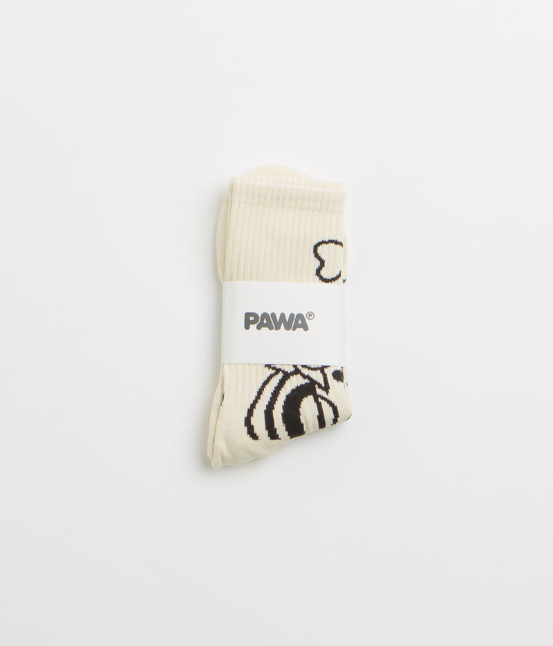 Pawa Speed Sports Doggo Socks in Cream