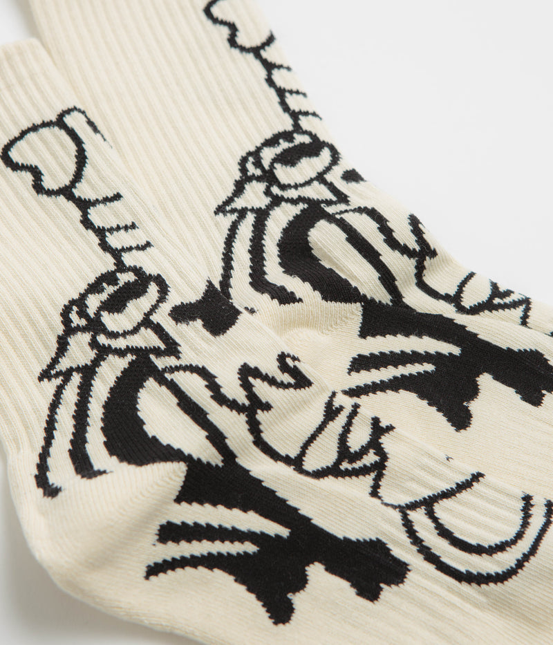 Pawa Speed Sports Doggo Socks in Cream