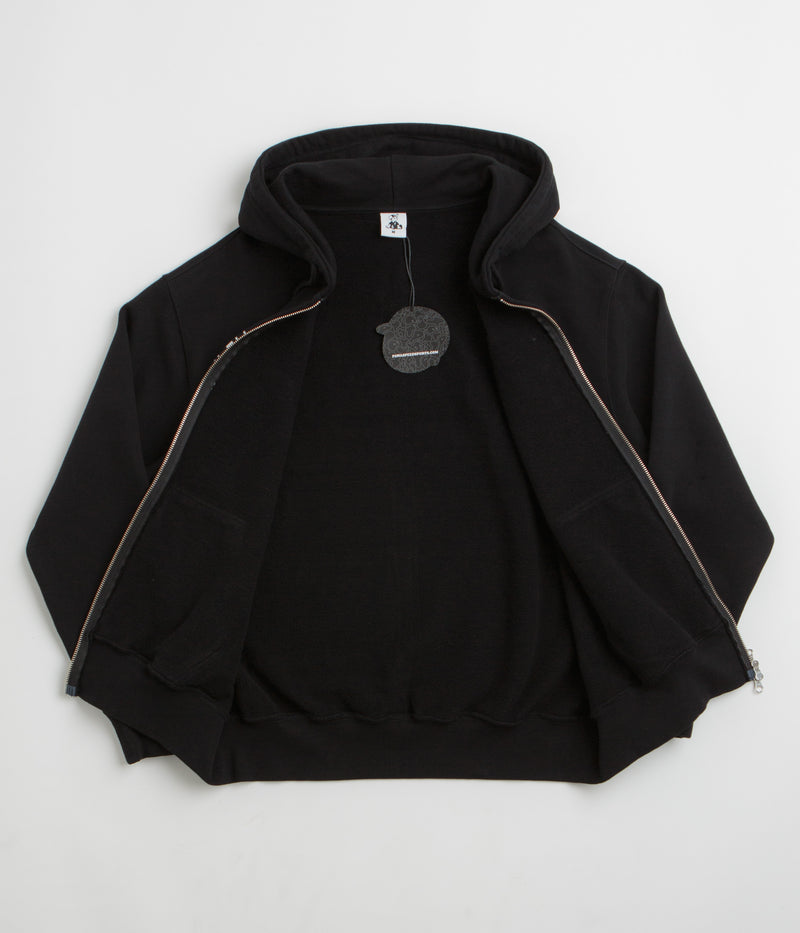 Pawa Speed Sports Doggo Zip Hoodie in Black