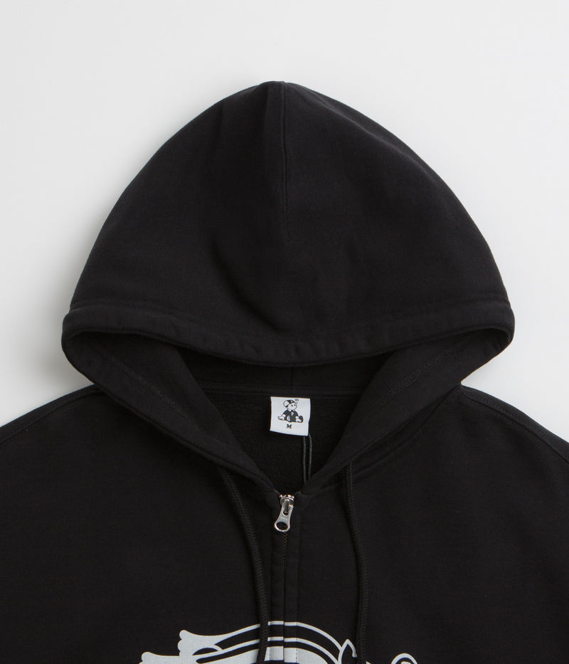 Pawa Speed Sports Doggo Zip Hoodie in Black