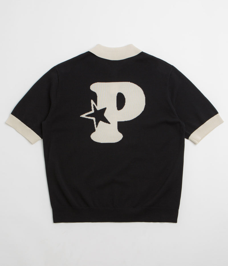 Pawa Speed Sports Footie Knit Polo Shirt in Black