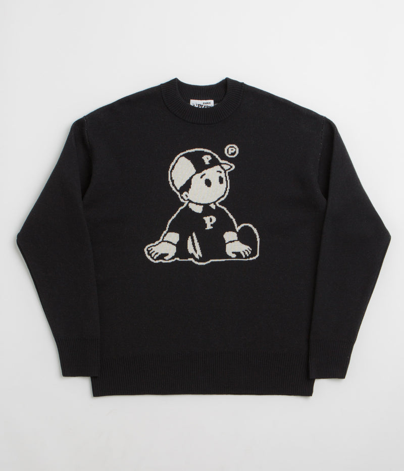 Pawa Speed Sports OG Boy Knit Sweatshirt in Black