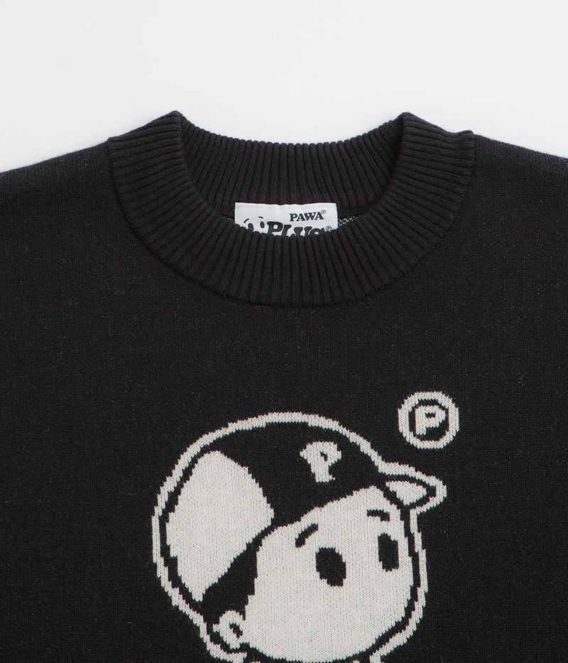 Pawa Speed Sports OG Boy Knit Sweatshirt in Black