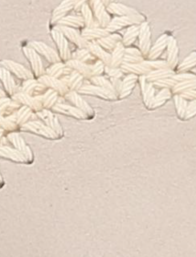 Pipa Crochet Platform Sandal - Ivory - Swatch
