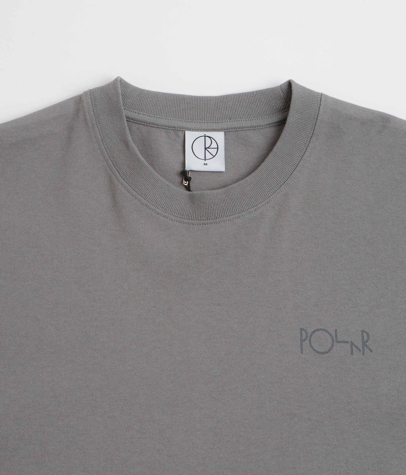 Polar Contrast Stroke Logo T-Shirt in Grey