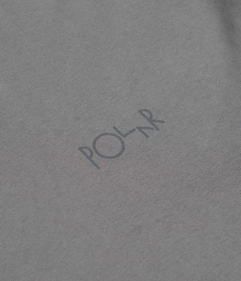 Polar Contrast Stroke Logo T-Shirt in Grey