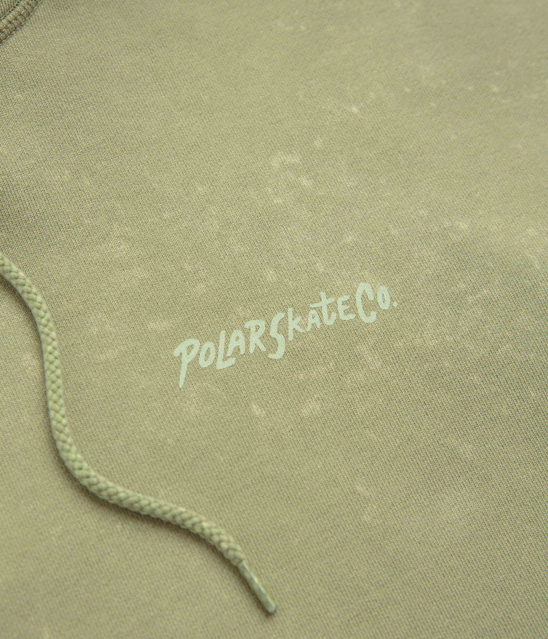 Polar Surf Logo Acid Frank Hoodie in Light Green
