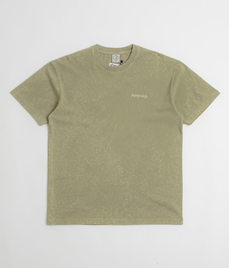 Polar Surf Logo Acid T-Shirt in Light Green