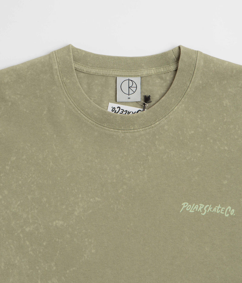 Polar Surf Logo Acid T-Shirt in Light Green
