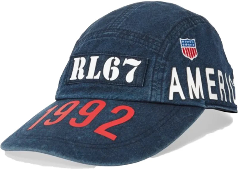 Polo Ralph Lauren Indigo Stadium Long Bill Cap Ridge Wash