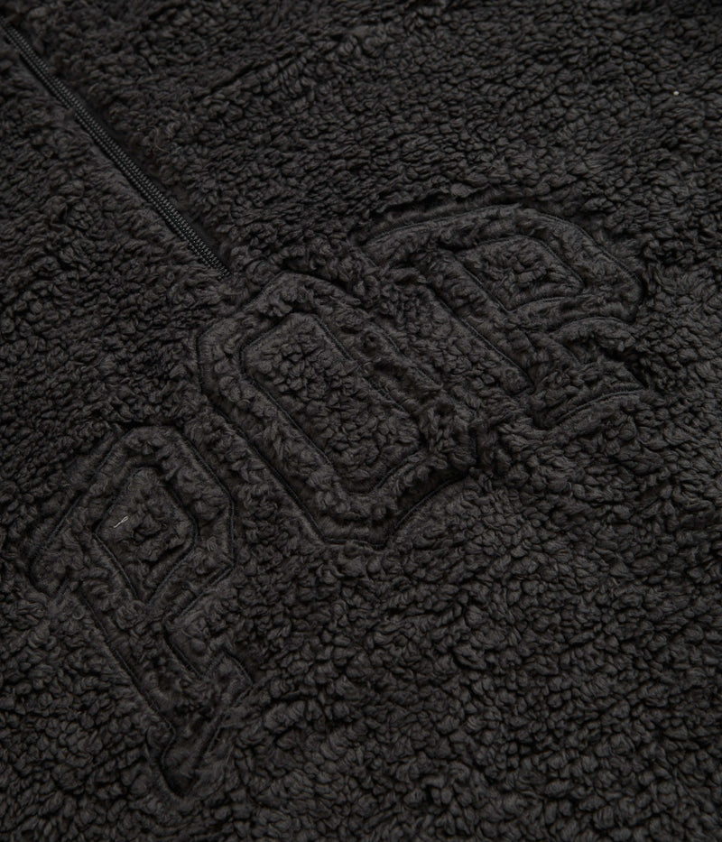 Pop Trading Company Arch 1/2 Zip Fleece Sweatshirt in Charcoal