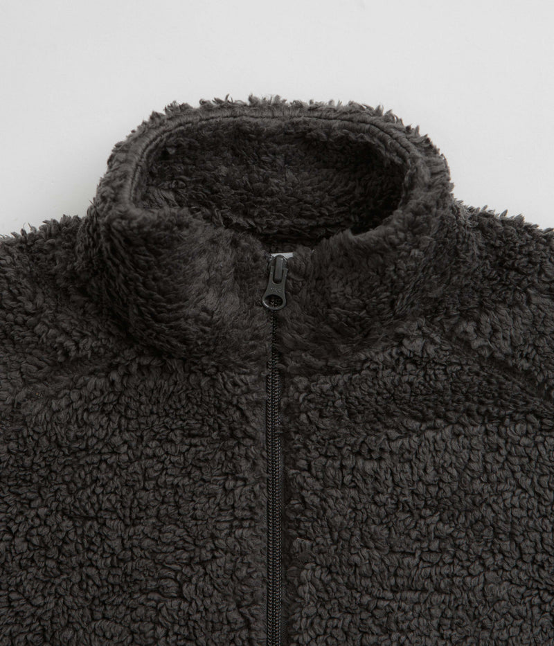 Pop Trading Company Arch 1/2 Zip Fleece Sweatshirt in Charcoal