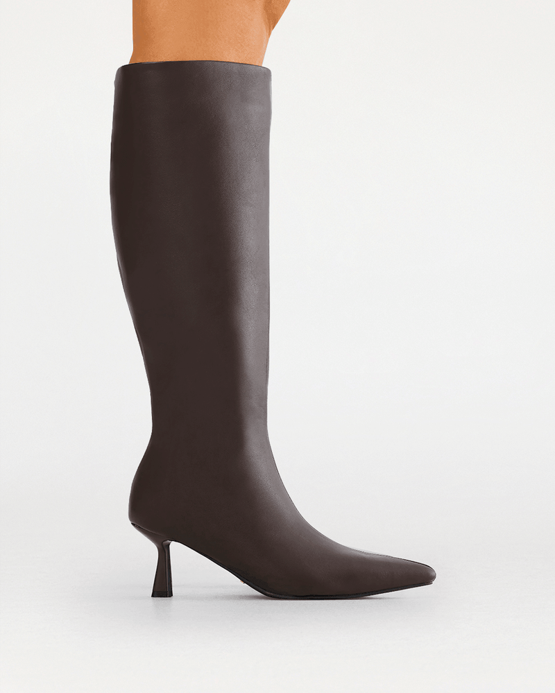 PORTIE EXTENDED CURVE - CHOCOLATE-Boots-Billini-Billini