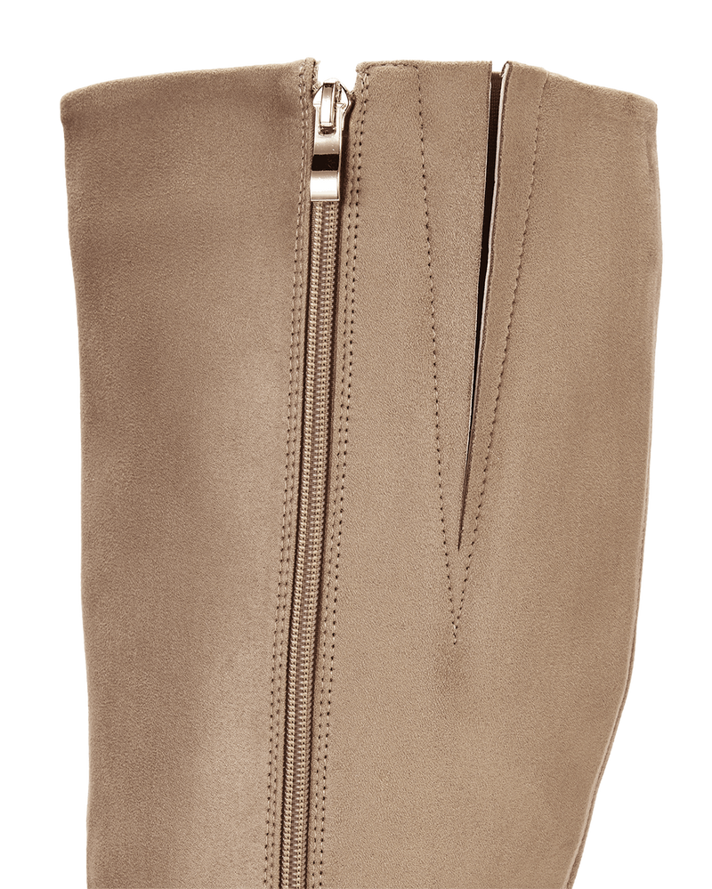 PORTIE EXTENDED CURVE - STONE SUEDE-Boots-Billini-Billini