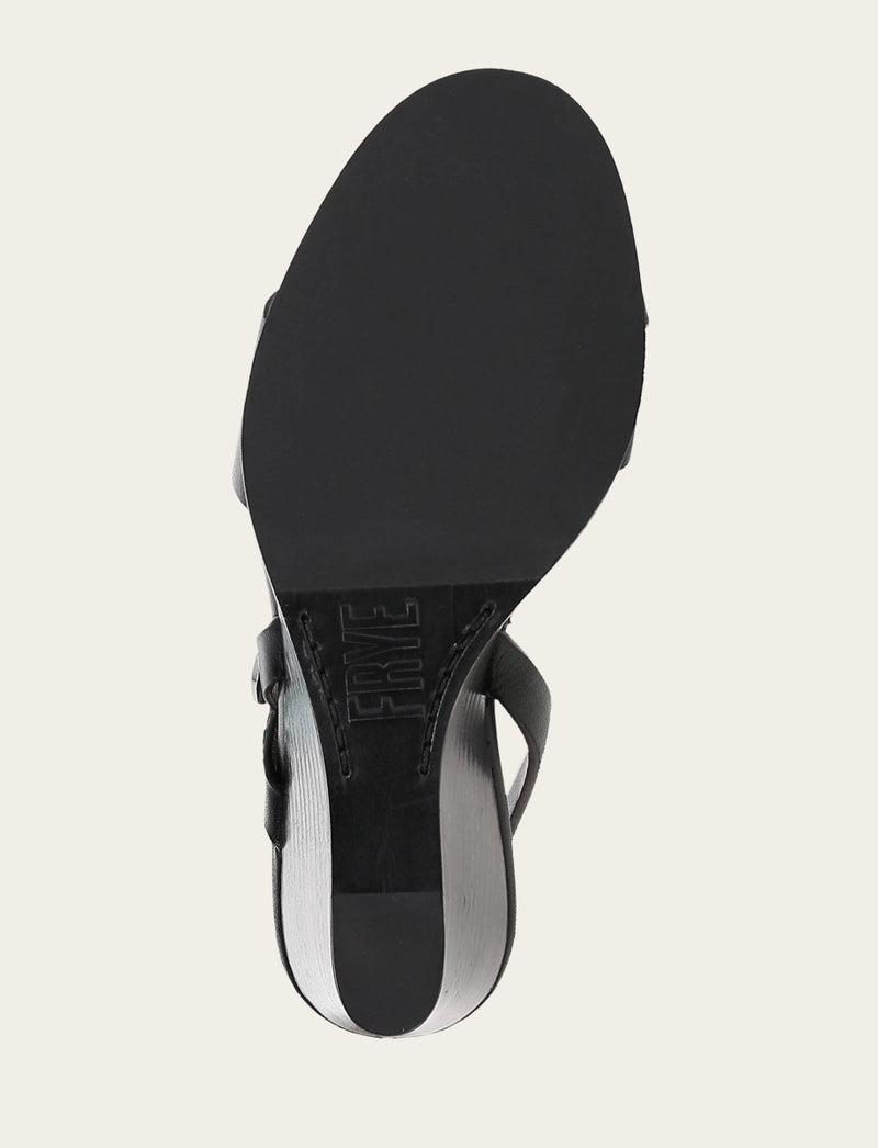 Rachel Buckle Sandal - Black - Sole