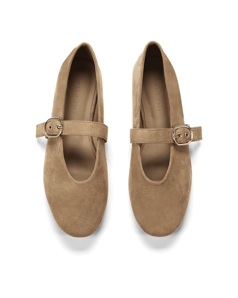 RAPHAEL - STONE SUEDE-Flats-Billini-Billini
