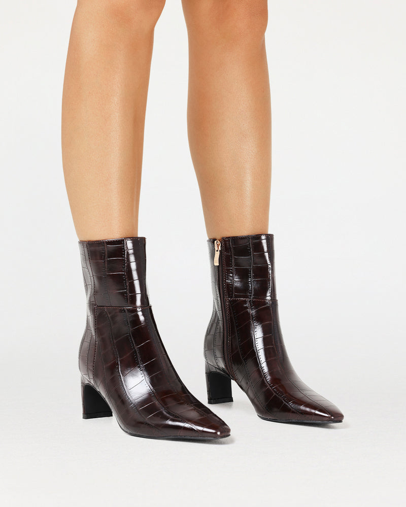 RAYLAN - CHOCOLATE CROC-Boots-Billini-Billini