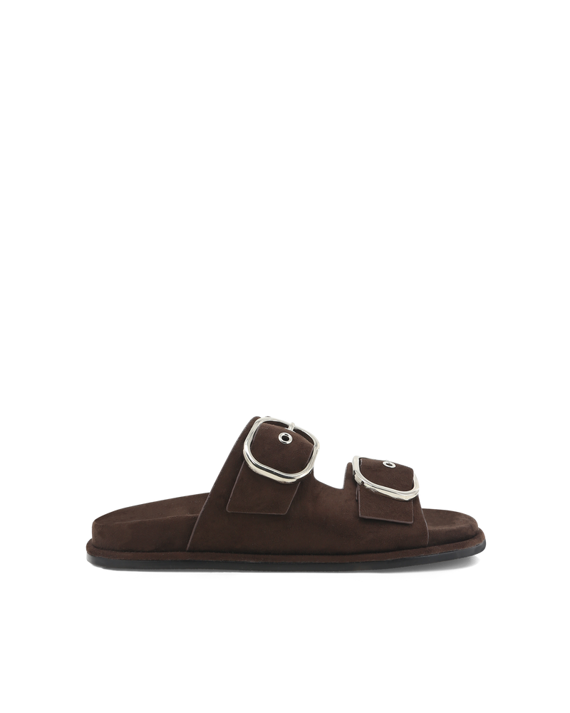 REBECA - DARK CACAO SUEDE-Sandals-Billini-Billini