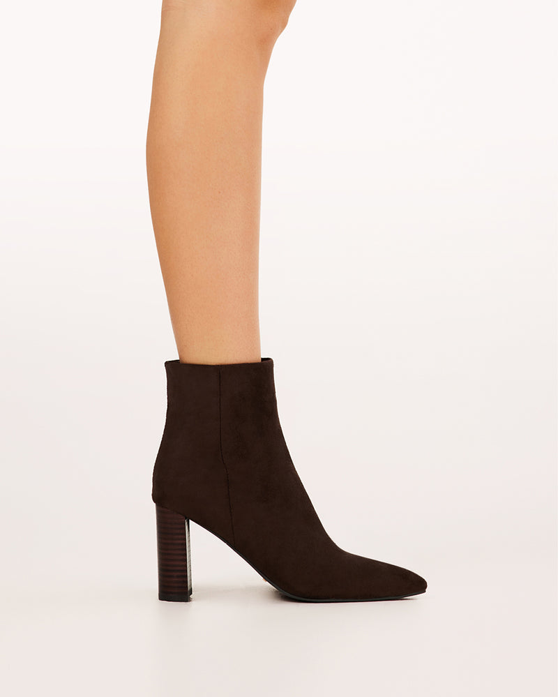 RENETA - DARK CACAO SUEDE-Boots-Billini-Billini