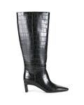 ROCKY EXTENDED CURVE - BLACK CROC-Boots-Billini-Billini