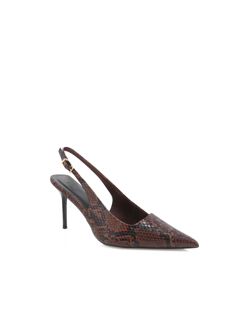 ROONEY - CHOCOLATE SNAKE-PUMPS-Billini-Billini