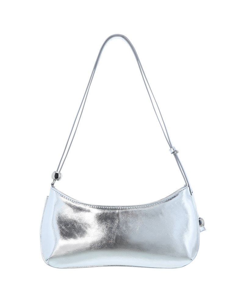 ROSABELLE SHOULDER BAG - SILVER METALLIC-Handbags-Billini-Billini