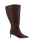 ROSELYN EXTENDED CURVE - CHOCOLATE SNAKE-Boots-Billini-Billini
