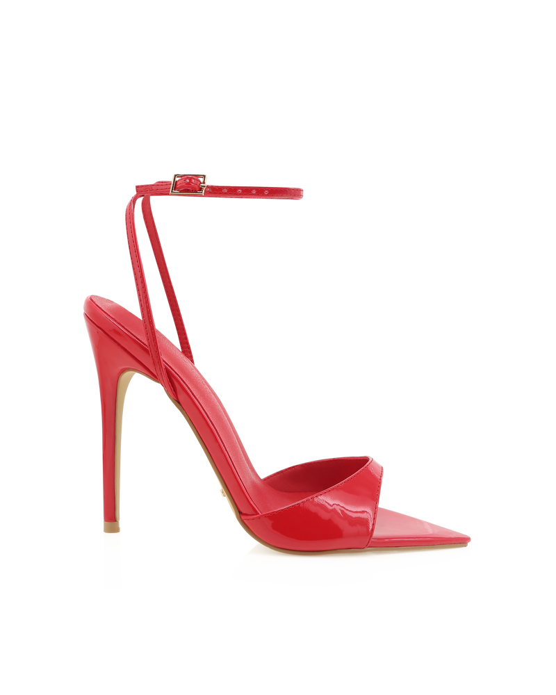 ROYAL - POPPY RED PATENT-Heels-Billini-Billini