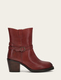 Rylee Belted Inside Zip - Cranberry - Outside