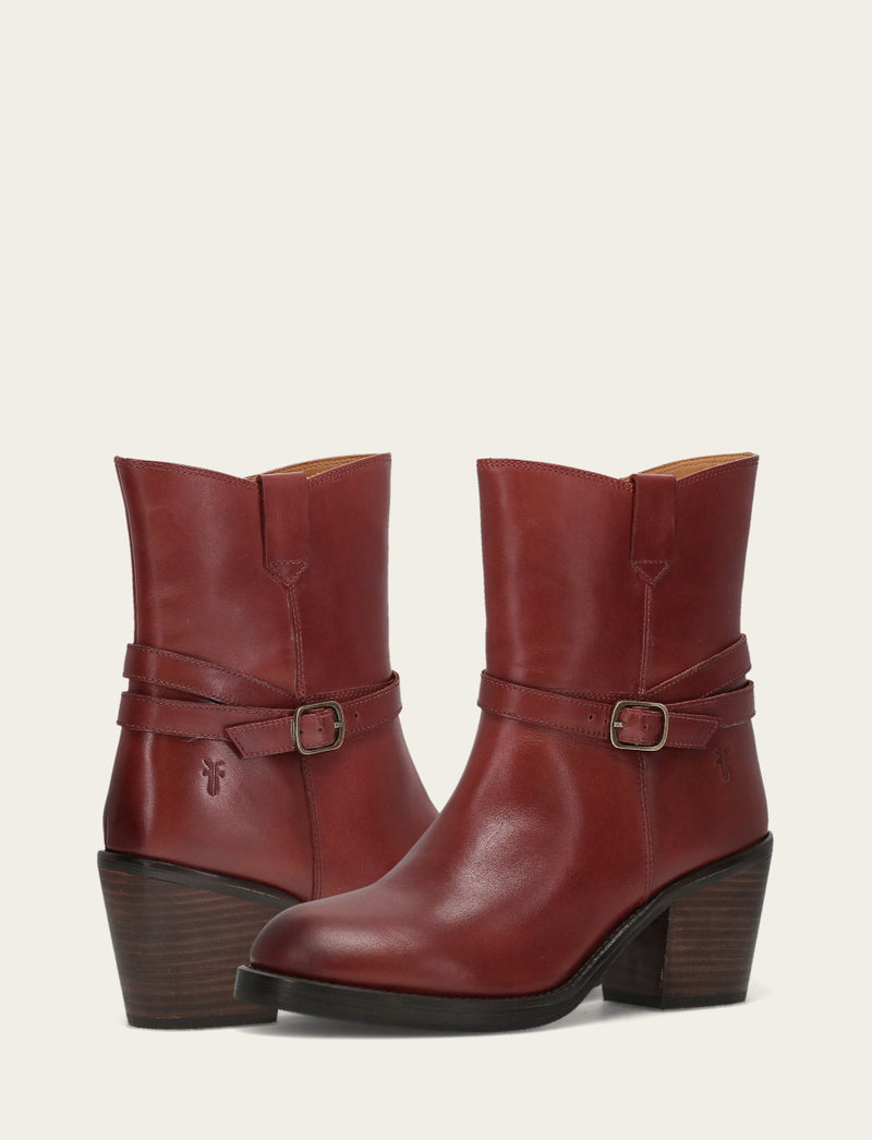 Rylee Belted Inside Zip - Cranberry - Pair