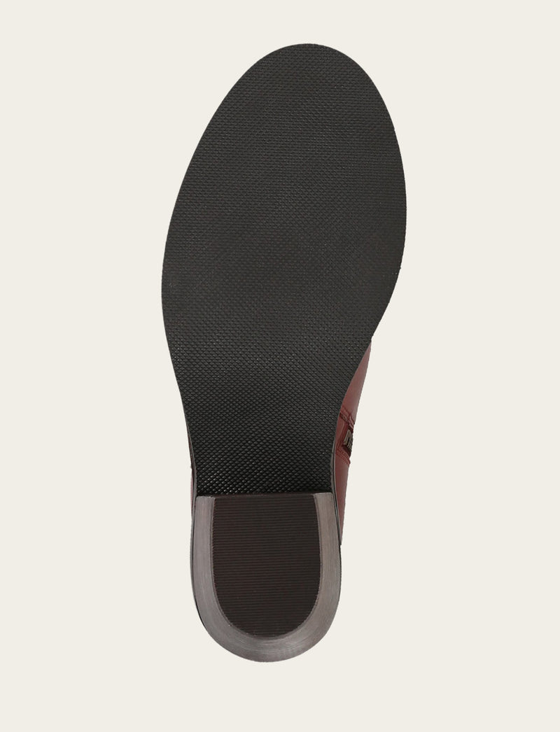 Rylee Belted Inside Zip - Cranberry - Sole
