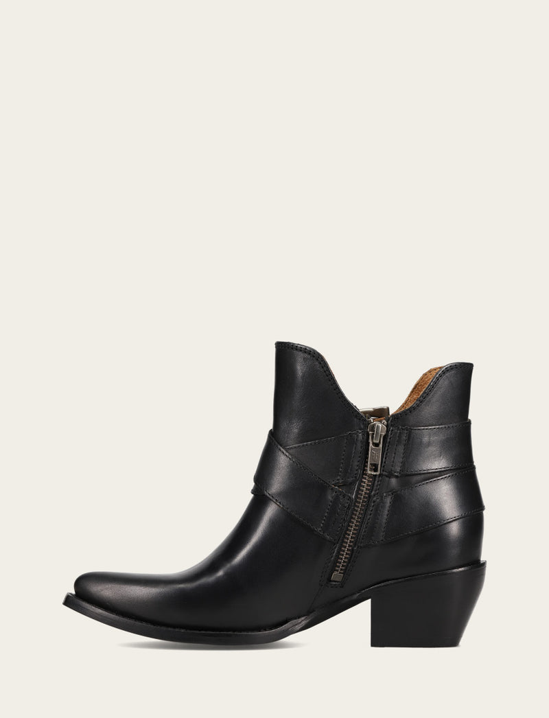 Sacha Multi Strap Bootie - Black - Inside