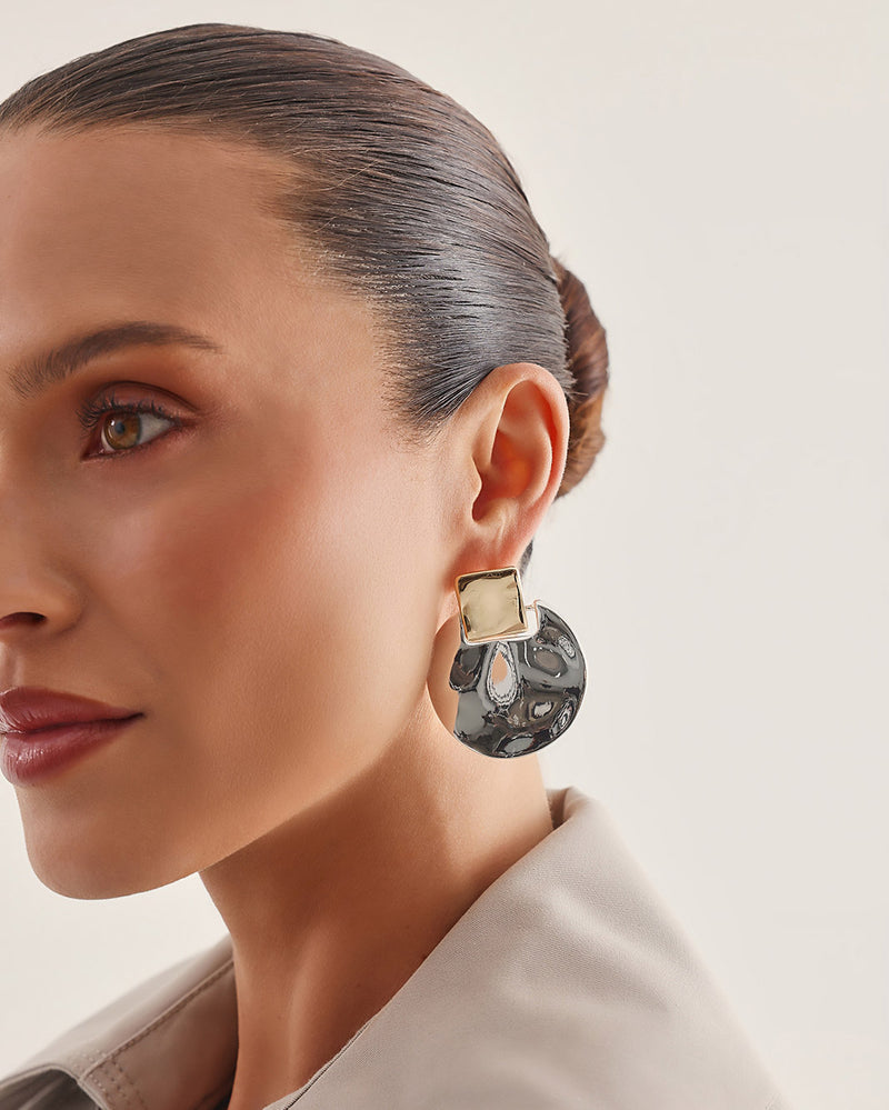 SANDRA EARRINGS - GOLD-SILVER-JEWELLERY-Billini-Billini