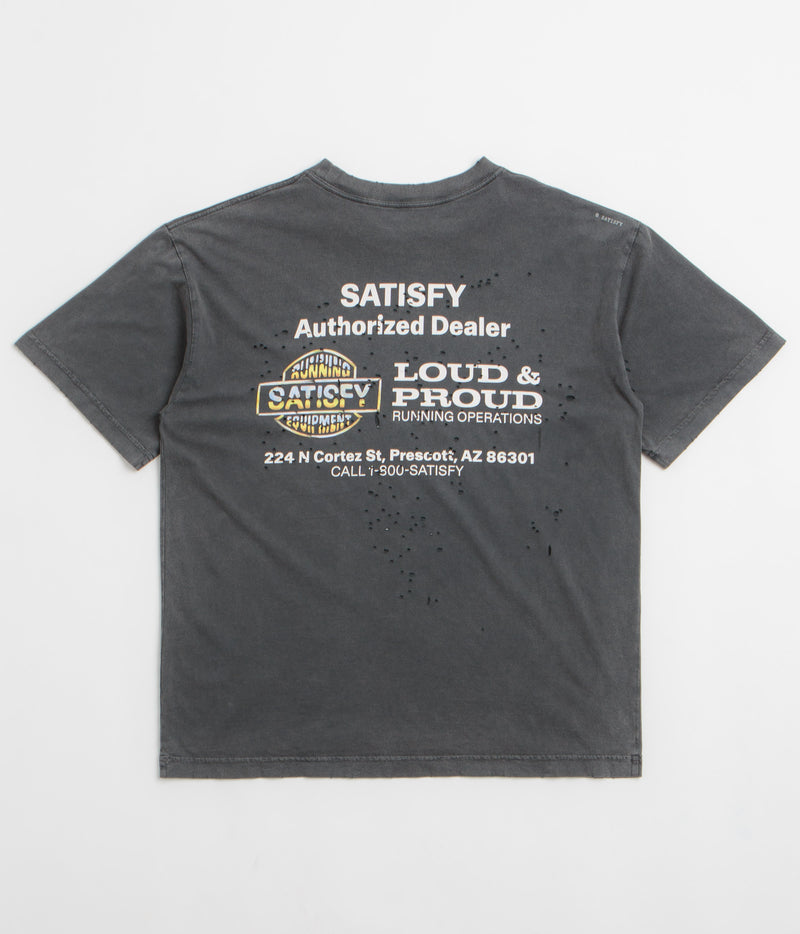 Satisfy MothTech Graphic T-Shirt in Aged Black