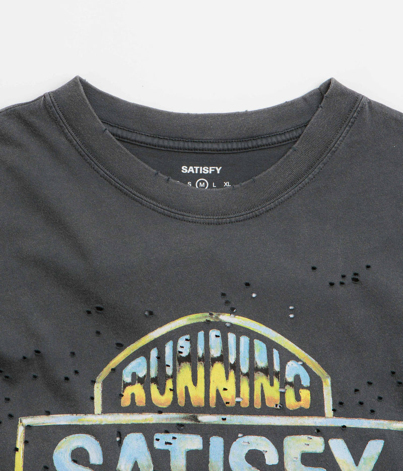 Satisfy MothTech Graphic T-Shirt in Aged Black