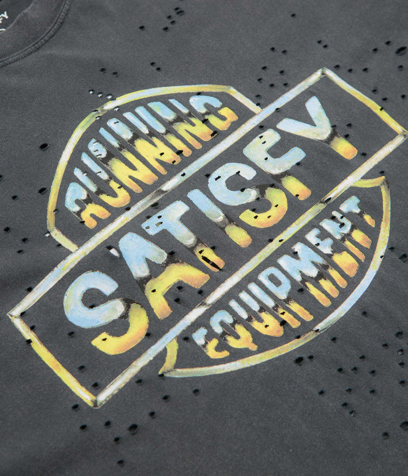 Satisfy MothTech Graphic T-Shirt in Aged Black