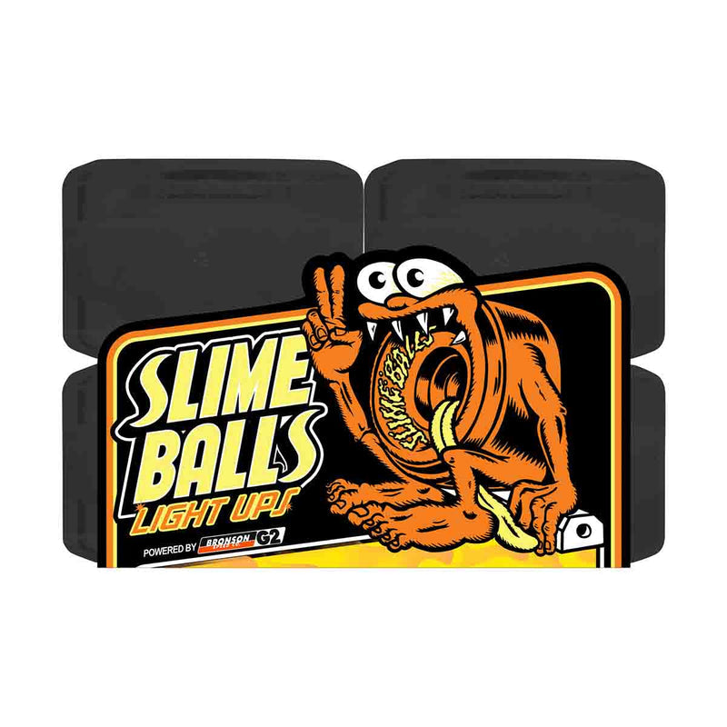 SB Flame Light Ups OG Slime Black 78a Slime Balls Wheels (66MM)