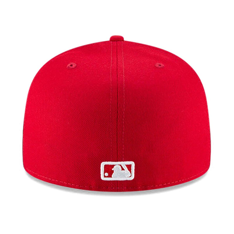 Scarlet Basic 59FIFTY 'Los Angeles Dodgers' Fitted Hat