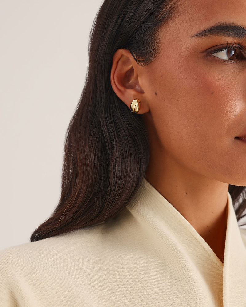 SCOTTIE TWO PACK EARRINGS - GOLD PLATED 18K-JEWELLERY-Billini-Billini