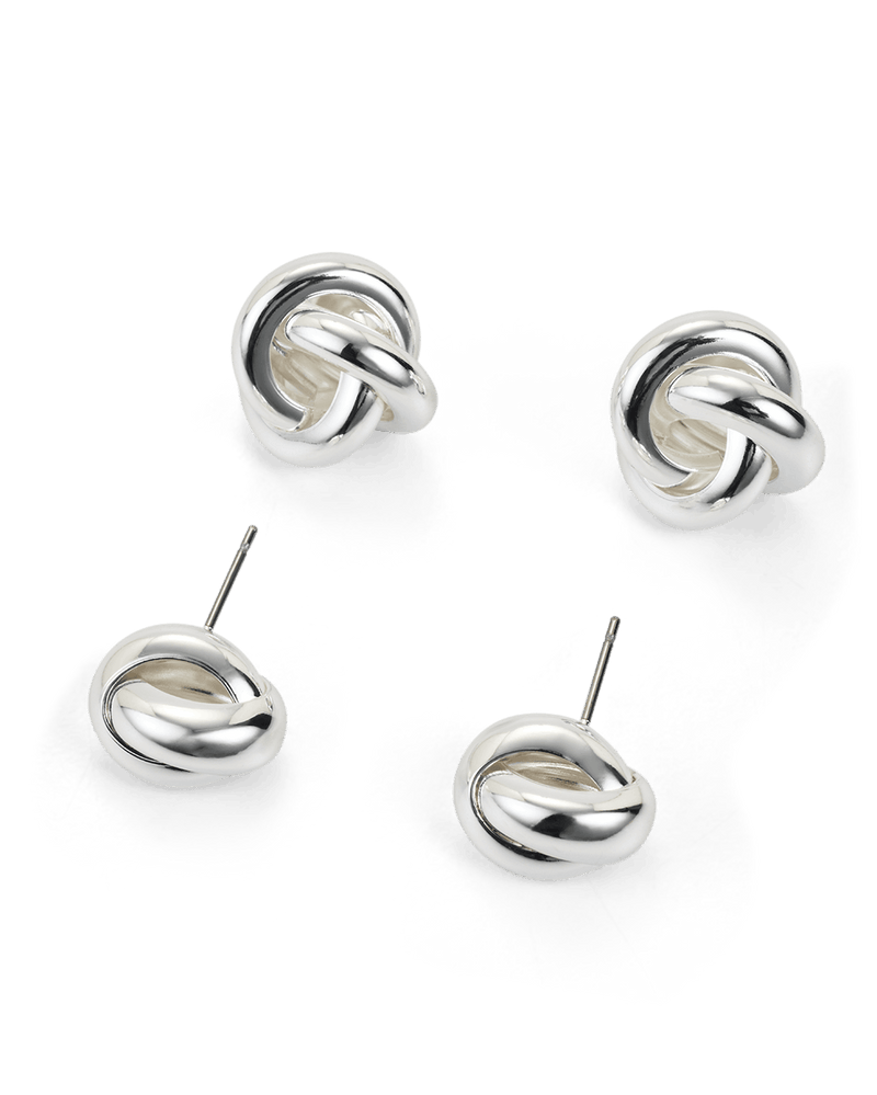 SCOTTIE TWO PACK EARRINGS - STERLING SILVER-JEWELLERY-Billini-Billini