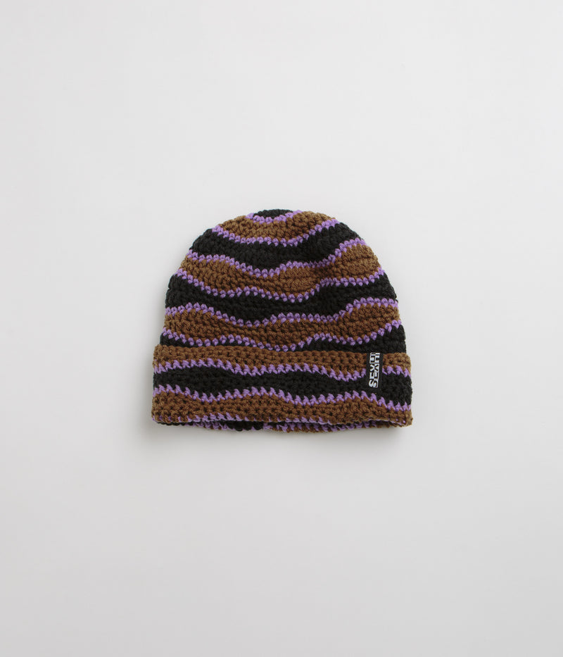 Sexhippies Wavelength Beanie in Black and Brown