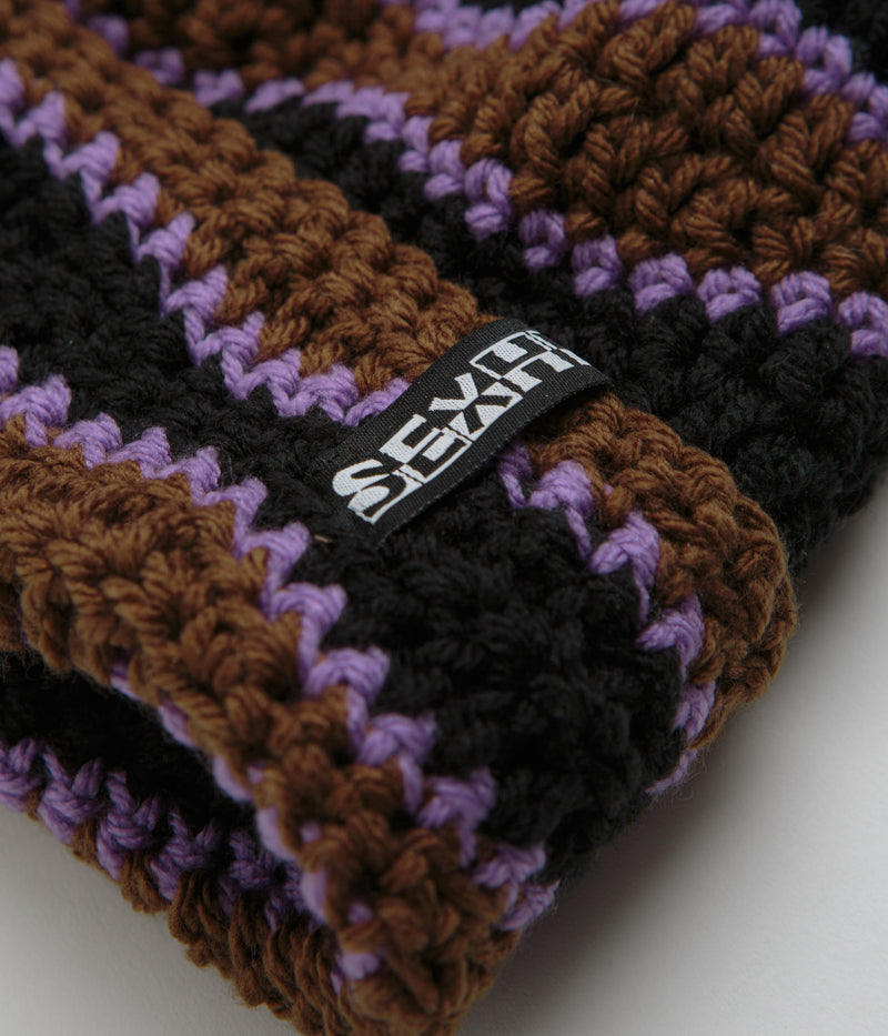 Sexhippies Wavelength Beanie in Black and Brown
