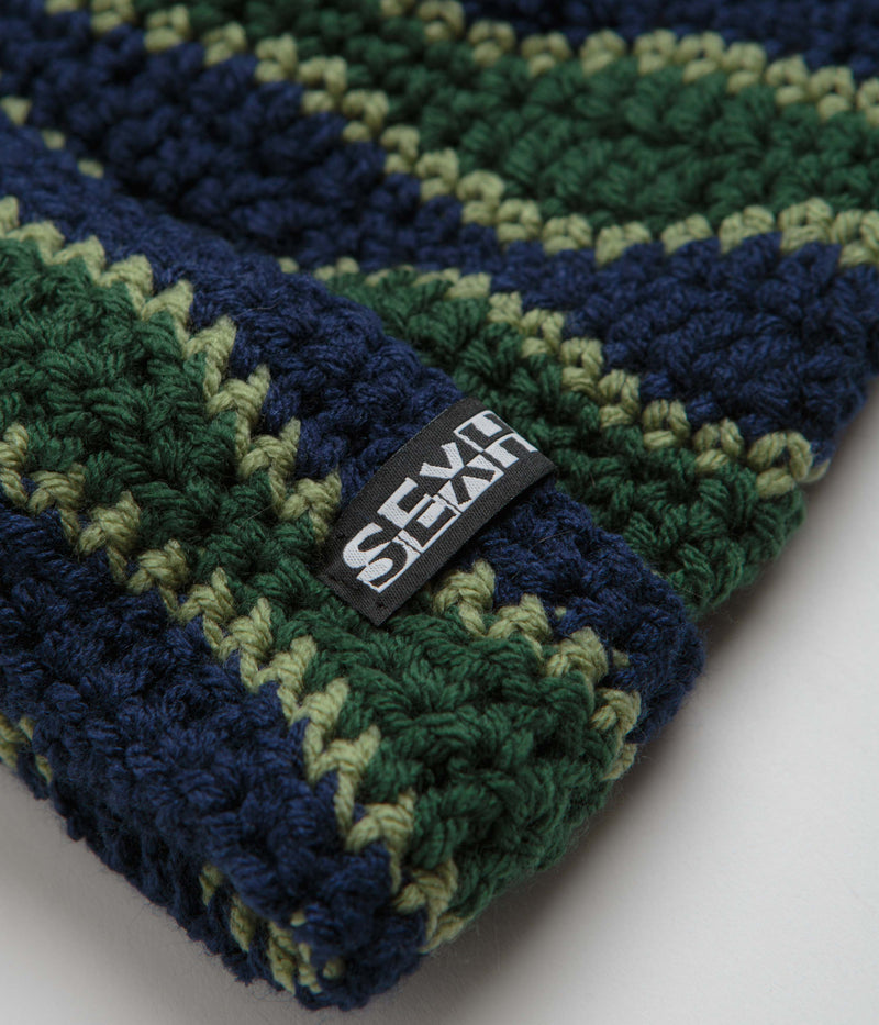 Sexhippies Wavelength Beanie in Green and Blue