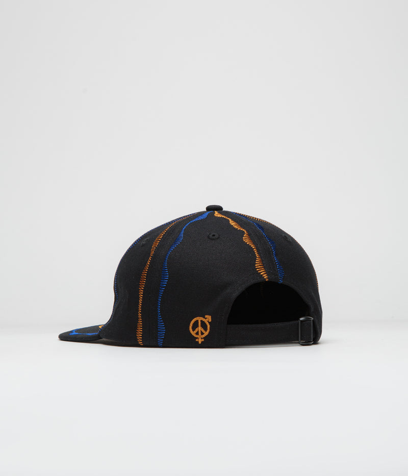 Sexhippies Welders Stitch Pinwheel Cap in Black