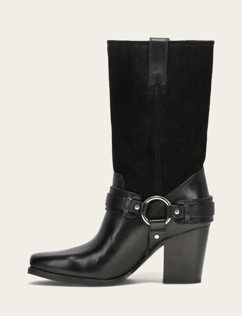 Shiloh Harness Belted - Black - Inside