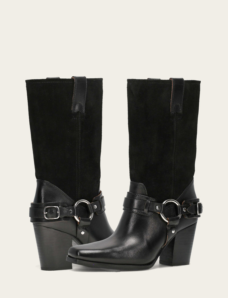 Shiloh Harness Belted - Black - Pair